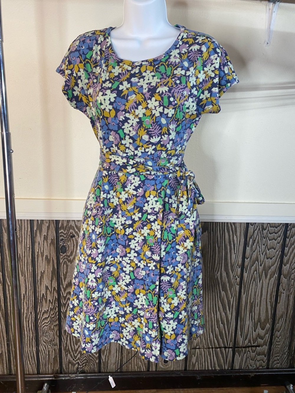 Toad&Co Multicolor Floral Midi Dress in Purple Base
